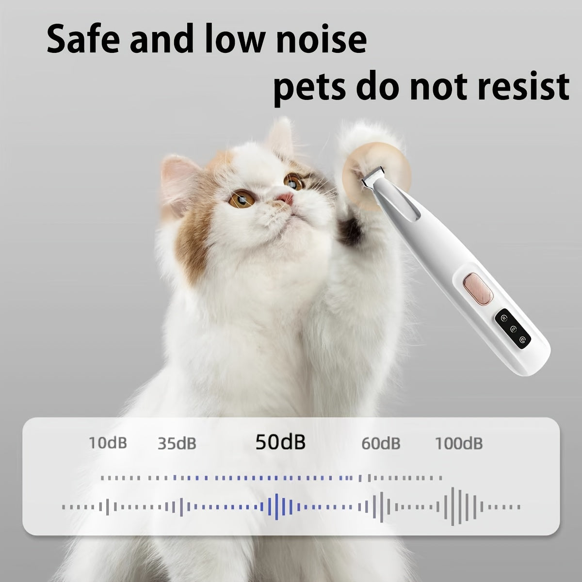 Pet Grooming Trimmer – Waterproof LED Rechargeable Clippers for Cats & Dogs