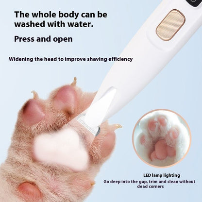 Pet Grooming Trimmer – Waterproof LED Rechargeable Clippers for Cats & Dogs