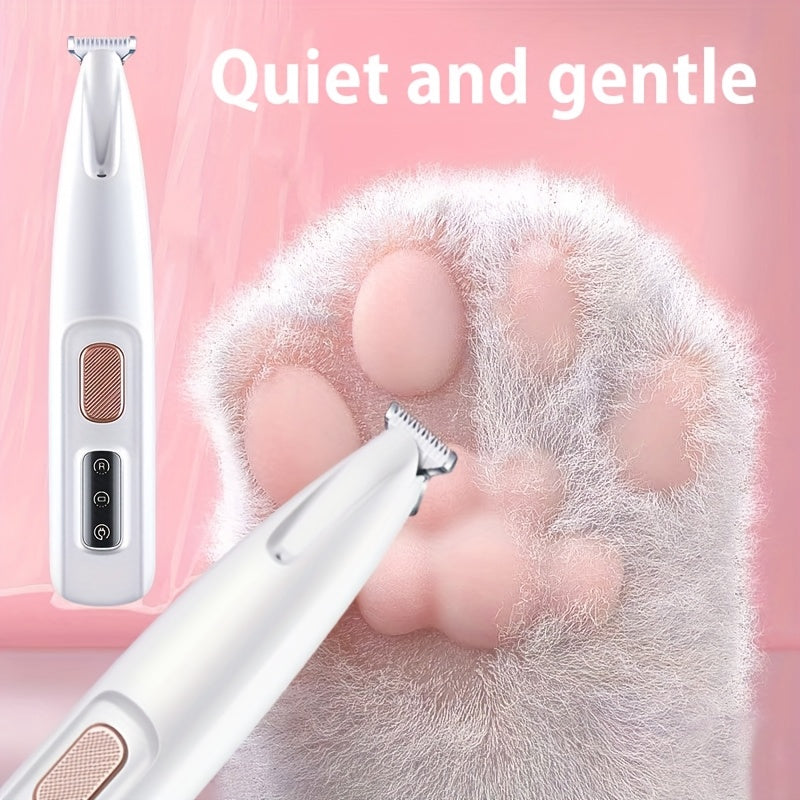 Pet Grooming Trimmer – Waterproof LED Rechargeable Clippers for Cats & Dogs